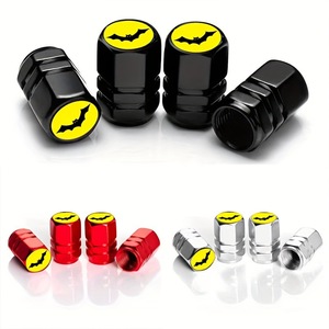 Bouchons de valve universels pour pneus de voiture, en métal, anti-poussière, à visser, type américain, en cuivre, applicables en général - Product Image 1