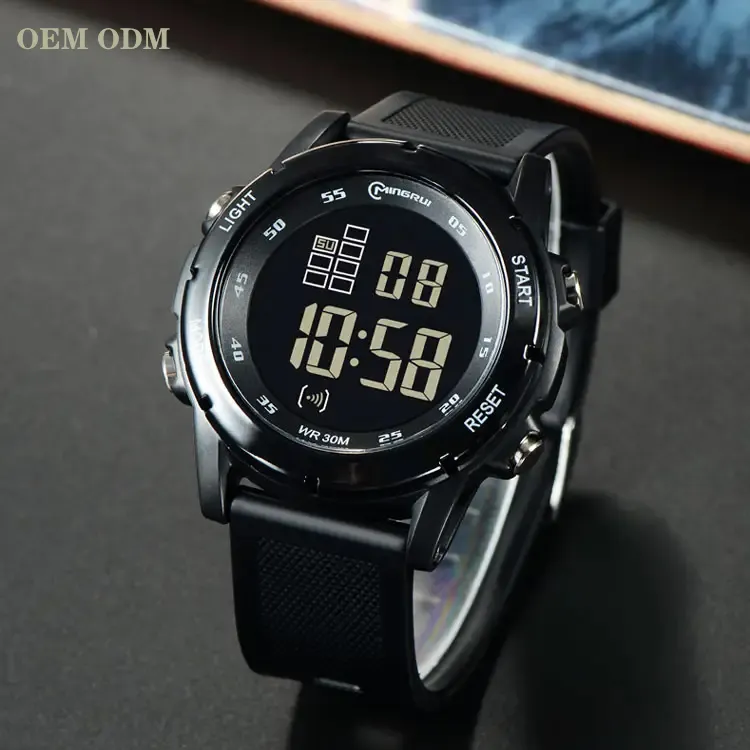 OEM personalizado Mingrui 8106GH regalo deportes reloj de pulsera impermeable electrónico duradero negocios calendarios relojes digitales para hombres