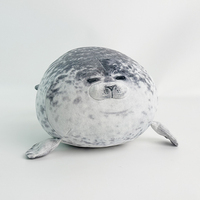 Fabrication d'adorable oreiller de phoque potelé doux et mignon jouet en peluche de phoque pour un confort confortable et des jeux