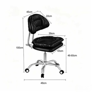 Fauteuil de manucure de luxe pour hôtel, chaise de négociation, fauteuil-canapé, chaise de client pour table de maquillage et salon de manucure - Product Image 3