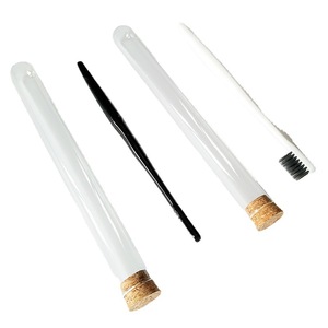 Tubo de ensayo de vidrio Tianjing de 20x200 mm con tapón de corcho para almacenamiento de cepillos de dientes y uso en viajes - Product Image 5