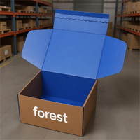 Boîte en carton ondulé pour le transport, taille 8x6x3 pouces, couleur marron, pour l'impression de parfums, avec conception détachable