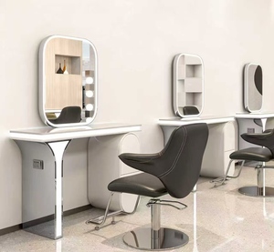 Nouveau Miroir de Salon de Coiffure Tendance en Marbre, Spécial Coiffure, pour Coupe, Permanente et Coloration - Product Image 2