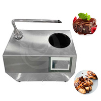 Nouvelle machine à chocolat fondu multifonctionnelle ORME 2024, petite machine de comptoir à double robinet, distributeur de chocolat fondu, utilisation en restaurant, 10L