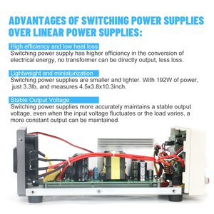 Alimentation électrique régulée à canal unique 32V 6A 192W Haute précision Réglable Numérique Utilisation industrielle - Product Image 3
