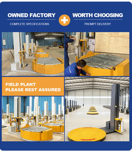 آلة تغليف صناعية بالفيلم المطاطي، ماكينة لف البضائع على المنصات، آلة تغليف اقتصادية أوتوماتيكية - Product Image 4