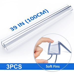 Bande d'étanchéité inférieure <span class=keywords><strong>de</strong></span> <span class=keywords><strong>porte</strong></span> <span class=keywords><strong>de</strong></span> <span class=keywords><strong>douche</strong></span> <span class=keywords><strong>en</strong></span> <span class=keywords><strong>verre</strong></span> sans cadre Hydrorelax <span class=keywords><strong>joint</strong></span> <span class=keywords><strong>en</strong></span> PVC étanche pour portes <span class=keywords><strong>de</strong></span> <span class=keywords><strong>douche</strong></span> - Product Image 5
