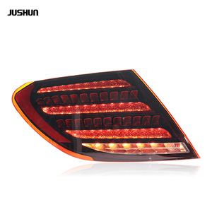 Feux arrière LED Jushun pour Mercedes Benz Classe C W204 version diamant rouge fumé noir 12V - Product Image 1