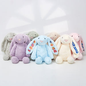 ถุงผ้ากำมะหยี่รูปกระต่ายหูยาวน่ารักพิมพ์โลโก้ได้ตามต้องการตุ๊กตาผ้าคอตตอนแบบปักลายตัวอักษรช่วยบรรเทาความเครียดได้ - Product Image 4