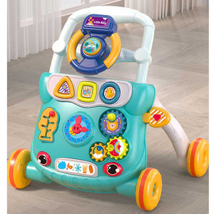 Tekerlekler ile yeni ucuz plastik çok fonksiyonlu itme bebek yürüteci - Product Image 5