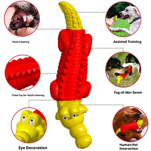 Giocattoli da Masticare di Lusso a Forma di Coccodrillo in Gomma Resistente per Cani Aggressivi/Giocattoli Durevoli per Cani di Taglia Grande - Product Image 3