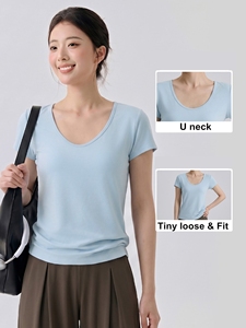 Camisetas Deportivas Personalizadas con Logotipo, Manga Corta, Delgadas, Transpirables, de Secado Rápido, Elásticas, Sólidas, para Gimnasio, Fitness, Yoga - Product Image 4