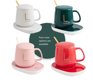 55 ℃   Taza Térmica con Calentador, Caja de Regalo Personalizada Verde, Estilo Lujoso, Regalo de Navidad, Set de Recuerdos, Regalos para el Día del Padre - Product Image 6