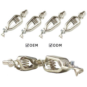 20Amp安全PVC絶縁体圧着またははんだ接続アリゲータークリップクロコダイルクランプとスプリング - Product Image 1