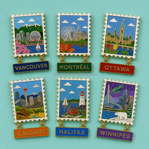 Aimants de réfrigérateur en émail personnalisés en gros, forme sur mesure, souvenirs de Miami Beach, Florida, en métal, pour frigo - Product Image 4