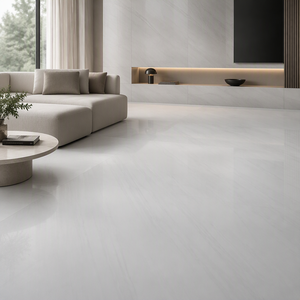 Lastra in Pietra Sinterizzata <span class=keywords><strong>Bianca</strong></span> Premium Elegante 1600x3200mm, Piastrella in Gres Porcellanato Effetto Marmo Bianco Puro per Pavimenti e Rivestimenti <span class=keywords><strong>di</strong></span> Ville e Hotel - Product Image 2