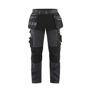 BLAKLADER - 159913439899D124 Pantalones Craftsman con elástico Gris oscuro/Negro-PANTALÓN DE TRABAJO EAN 7330509693261 - Product Image 1
