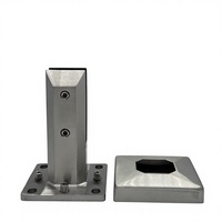 Clip de fixation OEM moderne en acier inoxydable pour balustrade extérieure, idéal pour villa, jardin, balcon, escalier, piscine, clôture en verre
