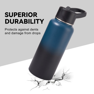 Termo Deportivo de Acero Inoxidable de Grado Alimenticio, 32 oz, Resistente a Caídas, con Tapa Abatible y Pajita, Aislado, Reutilizable, Sellado Hermético de 360 Grados - Product Image 5