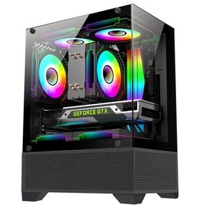 Vỏ máy tính chơi game mini kiểu mới bằng thép & kính cường lực, máy tính chơi game nhỏ gọn, gabinete micro <span class=keywords><strong>pc</strong></span>, vỏ máy tính ATX - Product Image 1