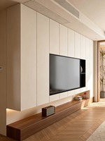 Meuble TV en aluminium ignifuge et axé sur la sécurité, avec personnalisation complète et construction antirouille et étanche pour un style moderne
