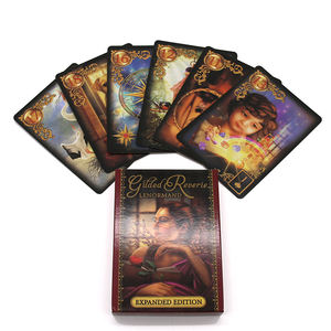 Cartas de Tarot Personalizadas con Bordes Plateados, Cartas de Oráculo Láser, Cartas de Adivinación, Papel de Arte de 300/350 g/m², Cartas de <span class=keywords><strong>Lenormand</strong></span> - Product Image 3