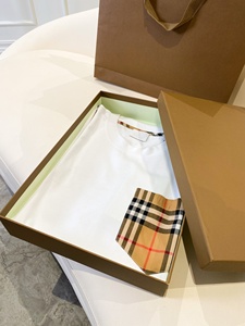 Camiseta de Verano 2026 para Hombre, Diseño a Cuadros, 100% Algodón, Estilo Casual Vintage Burberry, Manga Corta - Product Image 2