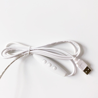 5V Konektor USB untuk Membuka Ujung Kawat Tombol Tekan Kabel Sakelar ON OFF untuk Lampu Strip Led Kipas Lampu