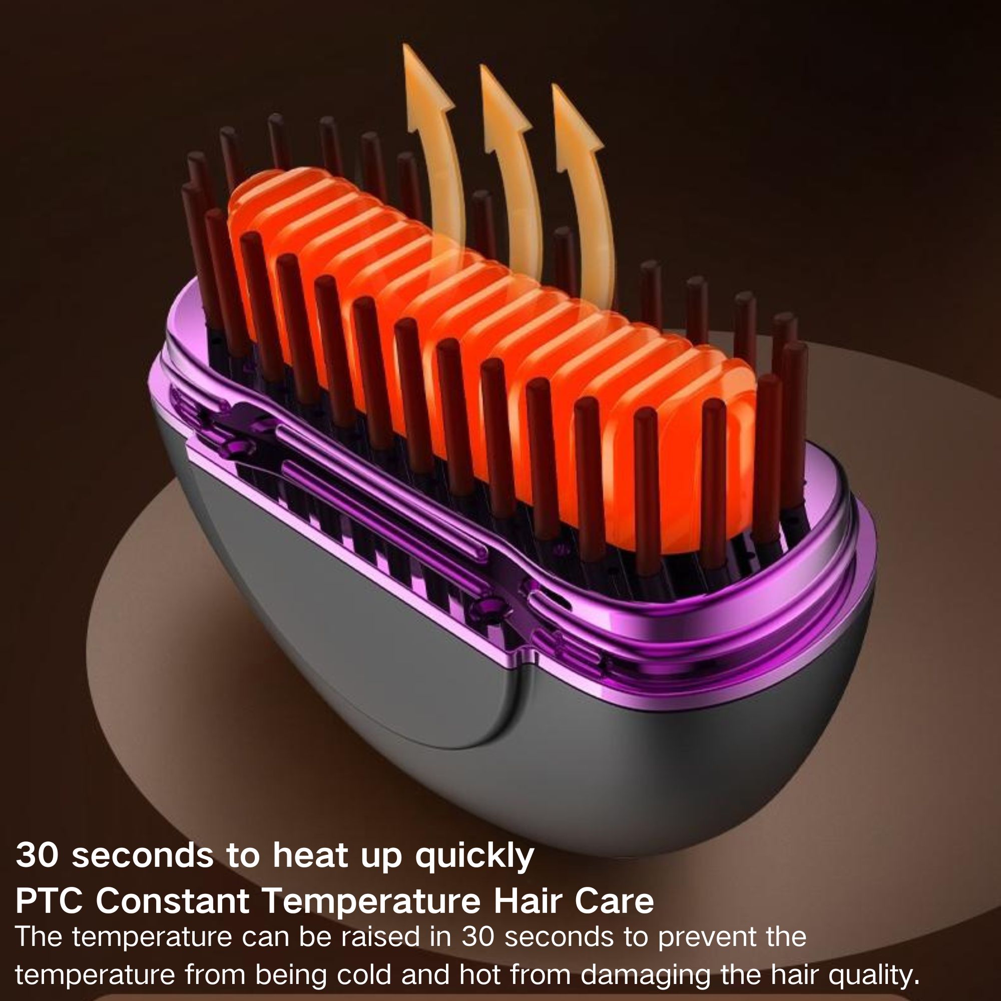 hair massage comb electric straightener portable lazy wireless