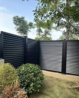 Panneaux de clôture en aluminium sur mesure avec revêtement en poudre pour jardin et villa, certifiés CE