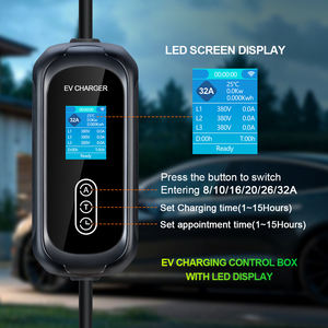 Isigma 22kw tre fasi 32 <span class=keywords><strong>Ampere</strong></span> <span class=keywords><strong>caricabatterie</strong></span> Ev portatile all'ingrosso Smart Home <span class=keywords><strong>caricabatterie</strong></span> per auto elettrica ricarica rapida - Product Image 3