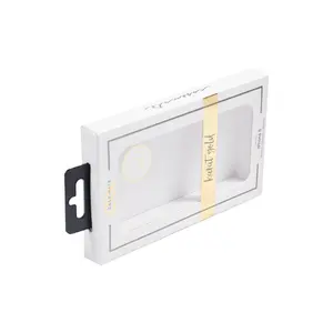 Caja de cartón con impresión personalizada para teléfono móvil, cajón de embalaje, caja de regalo con ventana transparente