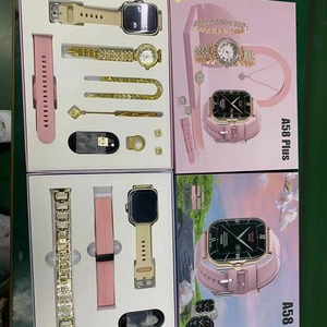 Đồng hồ thông minh Tiktok A58 Plus nữ trang sức kim cương <span class=keywords><strong>8</strong></span> trong <span class=keywords><strong>1</strong></span>, hỗ trợ gọi điện, thể thao, theo dõi sức khỏe, mặt vuông - Product Image 2