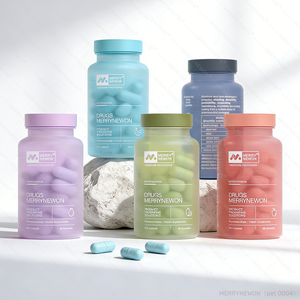 Bouteille de complément alimentaire en PET transparente de 120 ml sans BPA, avec logo personnalisé, emballage de capsules, bouteille en plastique pour vitamines, bouteille médicale - Product Image 1
