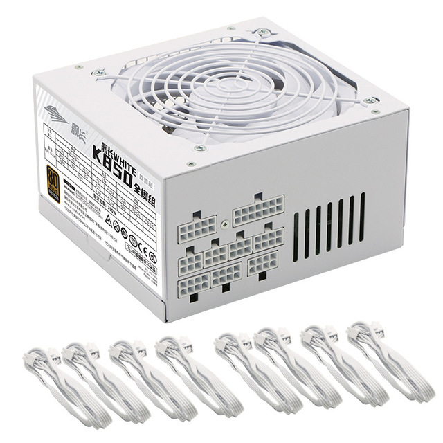 MQ 750W Full Modular Power Supply 80 Plus Bronze DC DC Active PFC White Gaming PC PSU DIY Computer Power