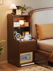 <span class=keywords><strong>Table</strong></span> <span class=keywords><strong>de</strong></span> chevet en bois massif, sécurité <span class=keywords><strong>intégrée</strong></span>, nouvelle armoire <span class=keywords><strong>de</strong></span> rangement multifonctionnelle pour chambre à coucher, bibliothèque, 1 tiroir - Product Image 6