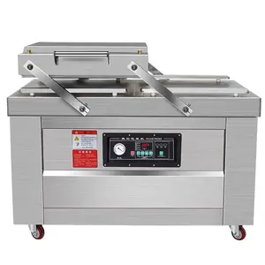 Double Bell Vacuum Sealer Customize Commercial Double Chamber Vegetable Fruit Chicken Meat Food Vacuum Packaging Machine