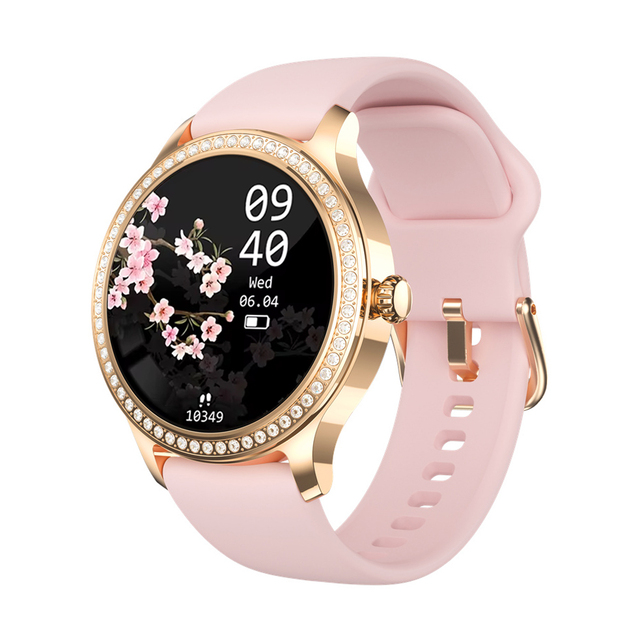 Linwear LW105 Women's Smartwatch AMOLED Display Heart Rate & Sleep Tracking Calendar Function IP68 Waterproof Fitness Tracker