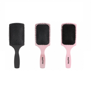 Hairbrush Paddle Fast Dry Non Slip Rubber Grip Gentle Detangling Nylon Boar Bristle ABS Handle Ionic Hair Styling Tool - Product Image 1