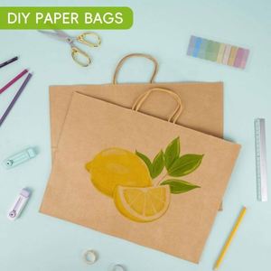 Hot Sale Custom Kraft Paper <b>Bag</b> Portable Lightweight Handle Shopping Paper <b>Bag</b> With Logo Printed - Product Image 5