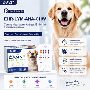 Kit de Prueba Rápida Veterinaria 4 en 1 LSH/EHR/ANA/CHW, Kit de Prueba Combinada para Diagnóstico Rápido de Dirofilaria en Perros, 98.9% de Precisión - Product Image 3