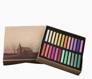 48 crayons de craie <span class=keywords><strong>pastel</strong></span>, pigments de couleur spécifiques aux étudiants en art, argile super légère, pour tableaux noirs, journaux et peintures de cours de vacances - Product Image 6