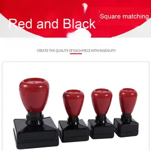 <span class=keywords><strong>HA</strong></span> أحمر أسود ذري مربع قذيفة ختم المواد مربع فلاش ختم مقبض فلاش - Product Image 2