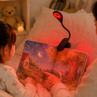 Lampe de lecture intelligente créative réglable 620~630/660/670nm rouge avec port de charge Type C, certifiée CE ROHS FCC