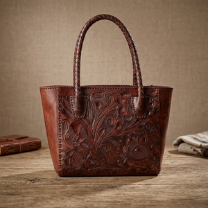 Sac à main décontracté pour femme en cuir véritable imperméable, léger et durable, avec bandoulière amovible et fermeture éclair – BS International - Product Image 4