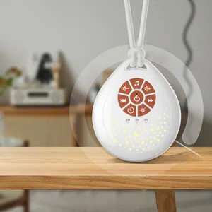 Baby 13 Soothing Bird Frog Ocean Voice Sleep Aid Music Play Function Rechargeable Induction 8 Lights White Noise Sleep Machine