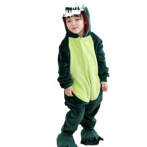 Super Cute Cow Cartoon Pijamas Winter Boy Teen Animal Niños Pijamas de una pieza Niñas Invierno al por mayor - Product Image 5
