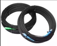 GJYXCH GJYXFCH SC UPC APC Single Mode Simplex Duplex Noir LSZH Fibre Optique Drop Cable Patch Cord