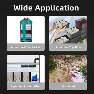 وسائط فلتر بيولوجية ثلاثية الأبعاد لأحواض السمك من بوكستك، بروبيوتيك بمساحة سطح واسعة لفلتر حوض السمك وفلتر الكانيستر وسمك الكوي - Product Image 2