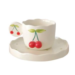 M mignon <span class=keywords><strong>Mate</strong></span> tasses à café soucoupe cadeau motif moderne réutilisable Camping lait dîner café Mu verres fournitures de cuisine verres - Product Image 6